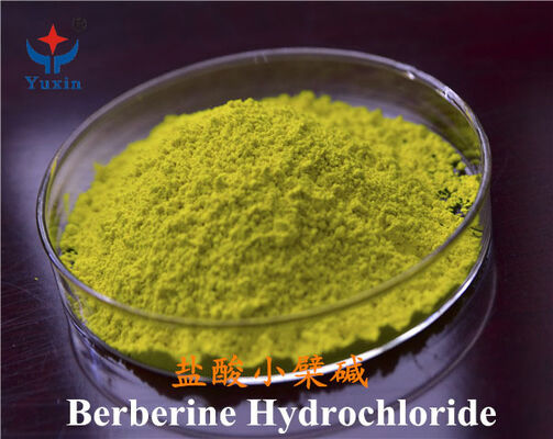 Berberine Hydrochloride Veterinary Raw Material Berberine Hcl Yellow Crystalline Powder